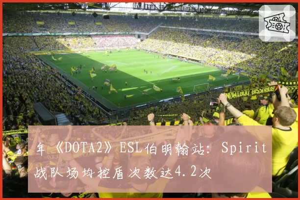 年《DOTA2》ESL伯明翰站：Spirit战队场均控盾次数达4.2次
